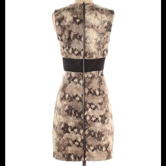 W118 BY WALTER BAKER ANIMAL PRINT MESH DRESS S - Picture 3 of 7